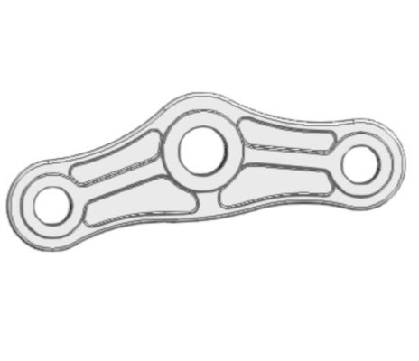 Titanium Grade 5 / 6AL-4V9 Main-Sheet Adjustable Toggle untuk Karat Permukaan 0.4um Ra
