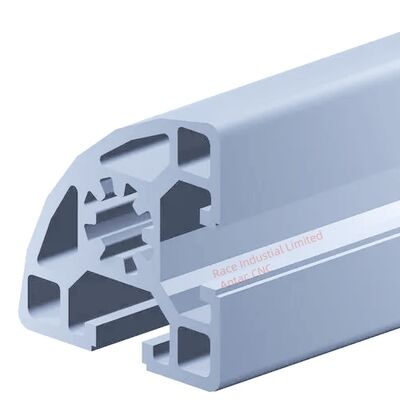 Aluminium Precision Extrusion Profiles Kayu Warna Finish Personalisasi Aplikasi Industri