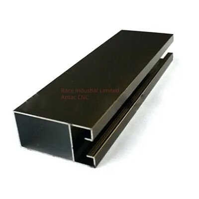 Aluminium Precision Extrusion Profiles Kayu Warna Finish Personalisasi Aplikasi Industri
