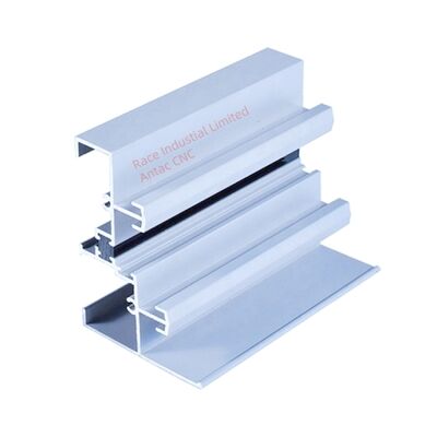 Aluminium Precision Extrusion Profiles Kayu Warna Finish Personalisasi Aplikasi Industri