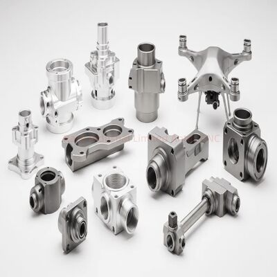 Precision CNC Machining Parts 0.03 Surface Roughness Anodized Surface Dimensi yang disesuaikan Komponen